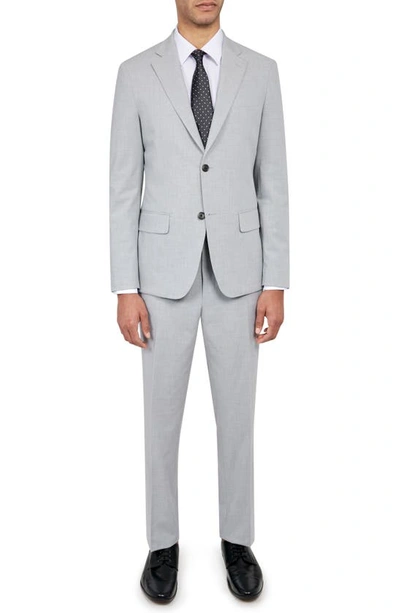 Wrk Slim Fit Performance Suit In Light Grey