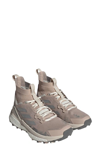 Adidas Originals Terrex Free Hiker 2.0 Hiking Shoe In Taupe/ Silver/ Olive