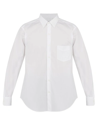 Cobra Sc Point-collar Cotton Shirt In Optic