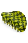 Chunks Checker Claw Clip In Green