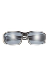 Aire Scorpian 66mm Wrap Sport Sunglasses In Brown / Smoke Mono