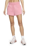Nike Phoenix Fleece Knit Shorts In Coral Chalk/ Sail