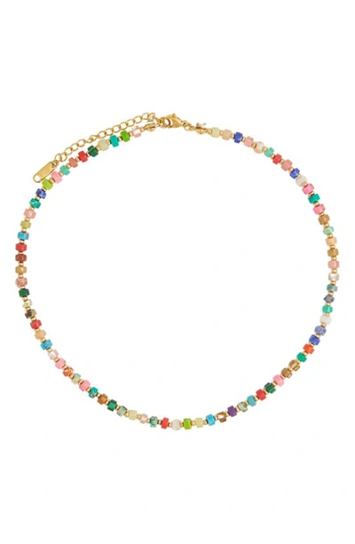 Petit Moments Janet Beaded Necklace In Gold Multi