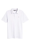 Travismathew The Zinna Slub Piqué Polo In White