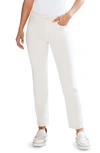 Nic + Zoe Color Mid Rise Ankle Straight Leg Jeans In White