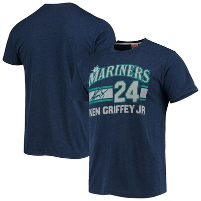Homage Ken Griffey Jr. Navy Seattle Mariners Remix Jersey Tri-blend T-shirt