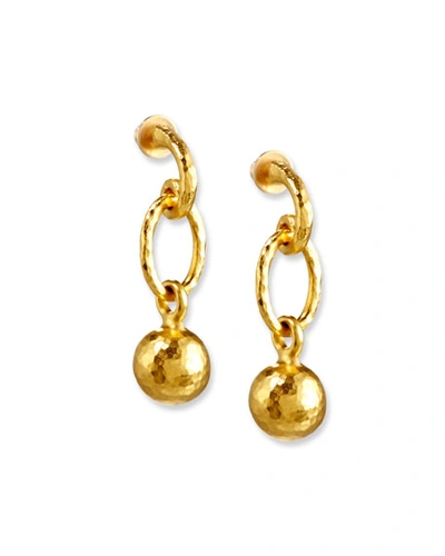 Gurhan Balloon Drop Ball Earrings In 24k Gold
