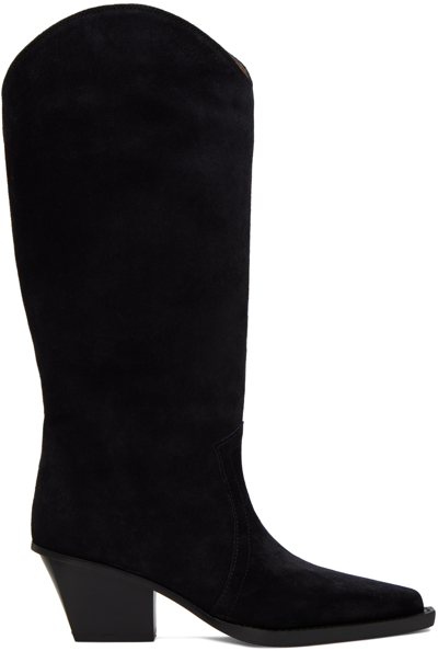 Paris Texas Dakota Boot Heel 60 In Off Black