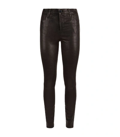 J Brand Maria High Rise Leather Trousers