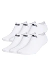 Adidas Originals Men's Adidas Trefoil No-show Socks 6 Pairs In White