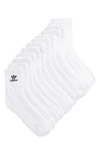 Adidas Originals 6-pack Quarter Socks In White