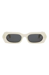 Celine Men's Bold 3 Dots 51mm Acetate Sunglasses In Shiny Bone Smoke