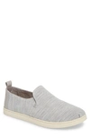 Toms Deconstructed Alpargata Slip-on In Drizzle Striped Chambray