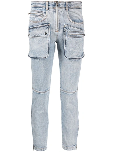 Isabel Marant Cenime Multi-pocket Straight-leg Jeans In Blue