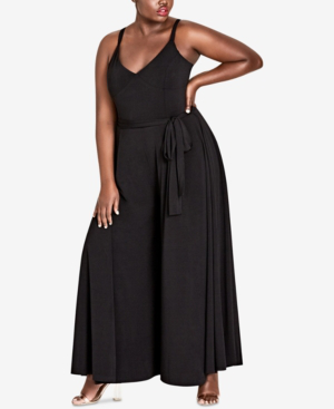 city chic black jumpsuit
