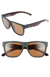 Smith Lowdown 2 55mm Chromapop(tm) Square Sunglasses In Matte Forest Tortoise