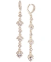 Givenchy Crystal Linear Drop Earrings In Gold