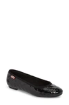 Hunter Quilted Ballet Flat In Black