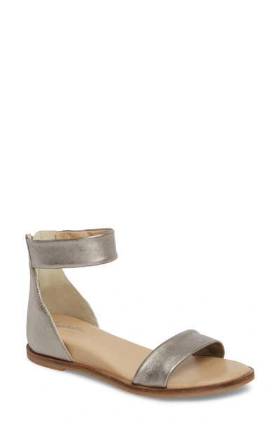 Seychelles Ankle Strap Sandal In Pewter Leather