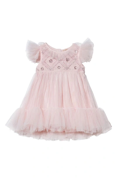 Tutu Du Monde Babies' Bebe Penelope Tulle Dress In Porcelain Pink