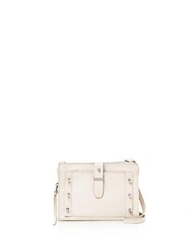 Botkier Warren Leather City Crossbody In Cream/silver