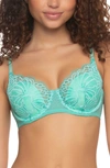 Felina Tempting Floral Lace Contour Bra In Spa