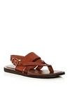Kenneth Cole Men's Reel-ist Leather Thong Sandals In Cognac