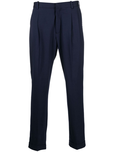 Circolo 1901 Tailored Tapered-leg Trousers In Blue