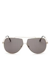Tom Ford Men's Chase Brow Bar Aviator Sunglasses, 69mm In Gold