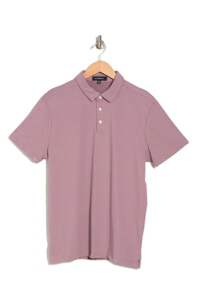 Westzeroone Boston Cotton Blend Polo In Elderberry