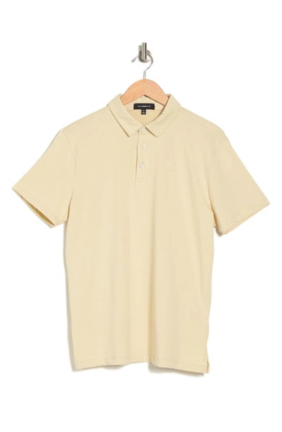 Westzeroone Boston Cotton Blend Polo In Pale Yellow