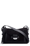 Rag & Bone Women's Field Messenger 2.0 Crossbody In Black Suede