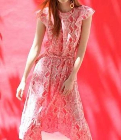 Vilagallo Lorianne Dress In Nagini Print In Multi