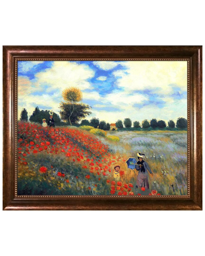 Overstock Art La Pastiche By Overstockart Poppy Field In Argente In Multicolor