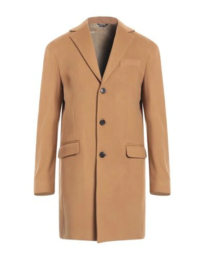 Brian Dales Beige Wool Blend Coat In Beige