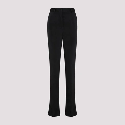 Dolce & Gabbana Black Acetate Stretch Pants