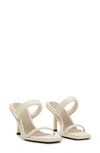 Allsaints Ava Square Toe Sandal In Chalk White