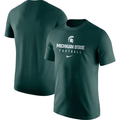 Nike Green Michigan State Spartans Team Issue Performance T-shirt