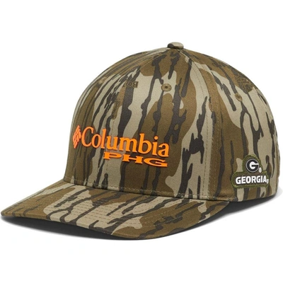 Columbia Mossy Oak Camo Georgia Bulldogs Bottomland Flex Hat