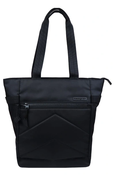 Hedgren Scurry Water Repellent Recycled Polyester Tote In Black