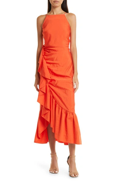 Cinq À Sept Neena Midi Dress In Cherry Tomato