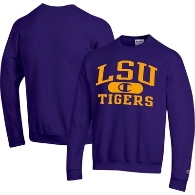 Champion Purple Lsu Tigers Arch Pill Sweatshirt