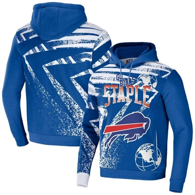 Staple Nfl X  Royal Buffalo Bills All Over Print Pullover Hoodie