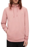 Allsaints Raven Hoodie In Salmon Pink