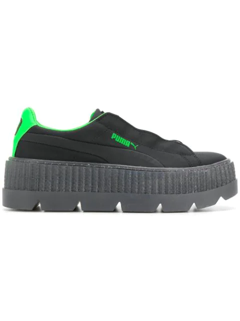 Fenty X Puma Fenty Puma By Rihanna Ridge Platform Sneakers In Black Modesens