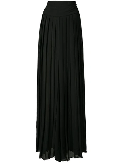 By. Bonnie Young Pleated Wide-leg Trousers In Black