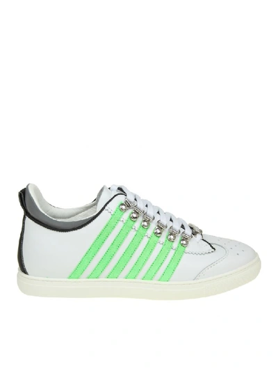 Dsquared2 Sneakers Runner 251 In White Leather