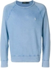 Polo Ralph Lauren Faded Logo Sweatshirt - Blue