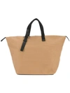Cabas Large Bowler Bag In Brown