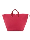 Cabas Bowler Bag In Red